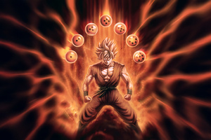 Goku Stronger Than Yesterday (2048x1152) Resolution Wallpaper