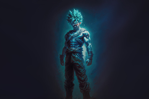 Goku Super Saiyan Blue 5k (2560x1024) Resolution Wallpaper
