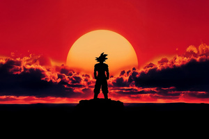 Goku The Saiyan God Rises (1400x900) Resolution Wallpaper