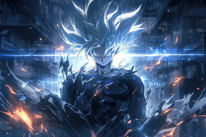 Goku Unleashed (2048x1152) Resolution Wallpaper