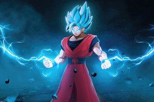 Goku With Lightening Powers Wallpaper