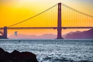 Golden Gate Bridge Dusk Time 5k