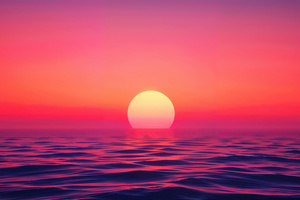 Golden Hours Over Endless Water (1600x900) Resolution Wallpaper
