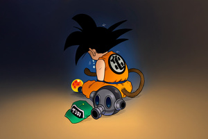 Goodbye Tori Little Goku (1600x1200) Resolution Wallpaper