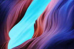 Gorge Colorful Waves Minimal 5k Wallpaper