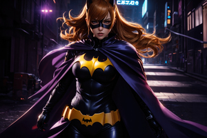 Gotham Guardian Batgirl 5k (1336x768) Resolution Wallpaper