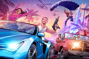 Grand Theft Auto Vi Trilogy Tribute 8k (1152x864) Resolution Wallpaper