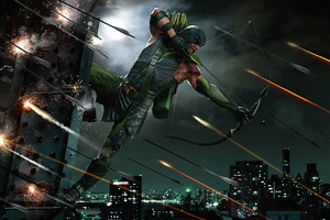 Green Arrow Bow (3840x2400) Resolution Wallpaper
