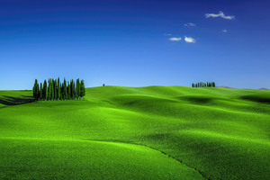 Green Meadows In Tuscany Landscape Scenery 4k Wallpaper