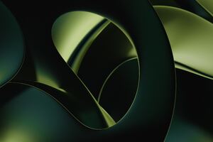 Green Shape 8k Wallpaper