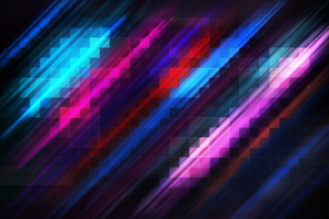 Grid Abstract Colorful 4k