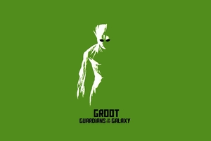 Groot Art (2560x1024) Resolution Wallpaper