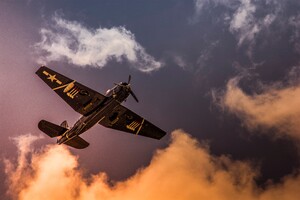 Grumman TBF Avenger Aircraft Sky Clouds 5k Wallpaper