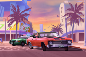 Gta 6 Car Chase Miami (2560x1700) Resolution Wallpaper