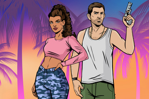 Gta 6 Lucia And Jason 2026 (1920x1200) Resolution Wallpaper