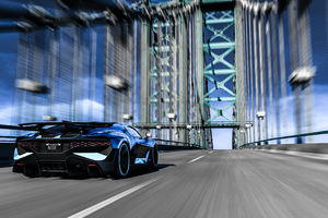 Gta V Bugatti Divo On Highway Wallpaper