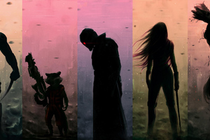 Guardians Of The Galaxy Heroes (1336x768) Resolution Wallpaper