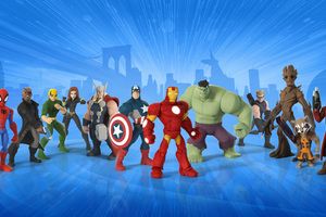 Guardians Of The Galaxy In Marvel Disney Infinity Game
