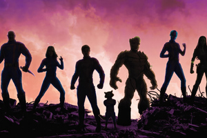 Guardians Of The Galaxy Vol 3 Characters Wallpaper
