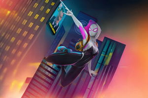 Gwen Stacy Freefall Moment (1280x1024) Resolution Wallpaper