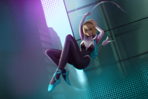 Gwen Stacy Innocence And Strength (2932x2932) Resolution Wallpaper