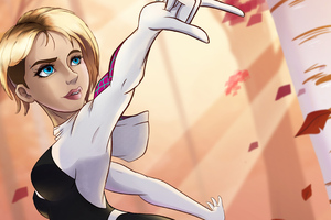 Gwen Stacy Spider Girl (2048x1152) Resolution Wallpaper