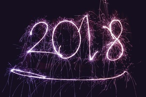 Happy New Year 2018 Long Exposure Firework 4k Wallpaper