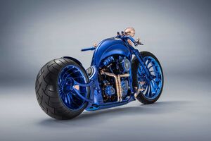Harley Davidson Blue Edition (1280x720) Resolution Wallpaper