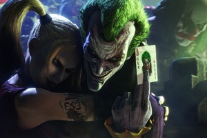 Harley Quinn And Joker Artwork Wallpaper