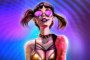 Harley Quinn Cyber 4k Wallpaper