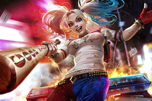 Harley Quinn Defender (1440x900) Resolution Wallpaper