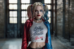 Harley Quinn Divine Defender (320x240) Resolution Wallpaper