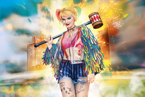Harley Quinn Gotham Wild Card (320x240) Resolution Wallpaper