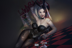 Harley Quinn Iconic Look (1360x768) Resolution Wallpaper