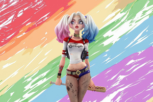 Harley Quinn Ink And Madness (1366x768) Resolution Wallpaper