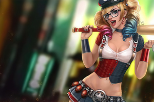 Harley Quinn Police Girl Wallpaper