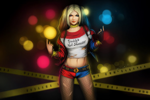Harley Quinn Puddin Rebel Queen (1920x1080) Resolution Wallpaper