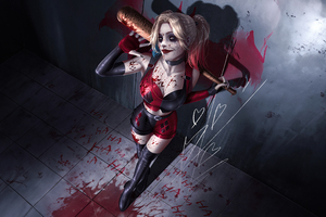 Harley Quinn Queen Of Chaos (1152x864) Resolution Wallpaper