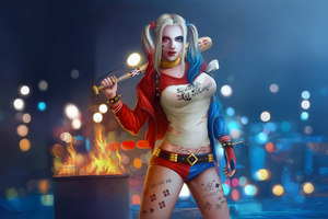 Harley Quinn Queen Of The Grid (1600x1200) Resolution Wallpaper