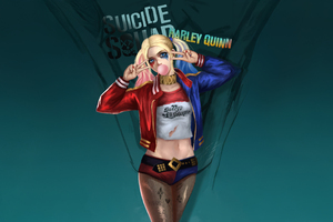 Harley Quinn Side By Side (2560x1024) Resolution Wallpaper