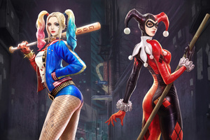 Harley Quinn Suit Costume Dc Comics Girls 4k