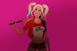 Harley Quinn With Baseball Bat
