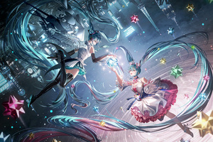 Hatsune Miku Vocaloid 8k (2880x1800) Resolution Wallpaper