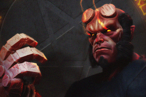 Hellboy New (2560x1024) Resolution Wallpaper