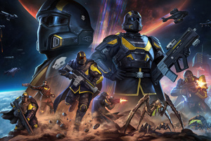 Helldivers 2 Game (1360x768) Resolution Wallpaper