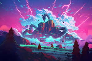 Heroes Warriors Faces The Storm Dragon (2560x1700) Resolution Wallpaper
