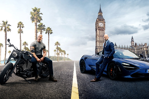 Hobbs And Shaw 5k Poster (1024x768) Resolution Wallpaper