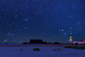Homer Simpson Alone Life 4k Wallpaper