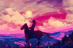 Horse Dream Ride 5k (5120x2880) Resolution Wallpaper