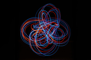 Hula Hoop Spiral Lights Dark 5k Wallpaper